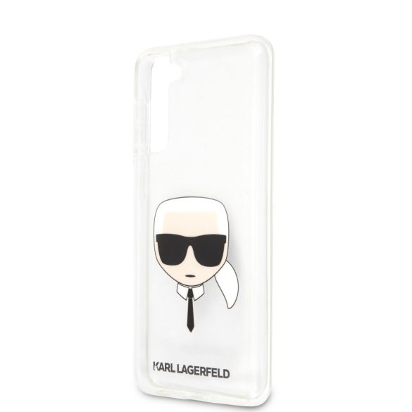 Karl Lagerfeld Samsung Galaxy S21 Plus Karl's Head (KLHCS21MKTR) hátlap, tok átlátszó