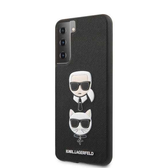 Karl Lagerfeld Samsung Galaxy S21 Plus 3D Rubber Heads (KLHCS21MSAKICKCBK) hátlap, tok, fekete
