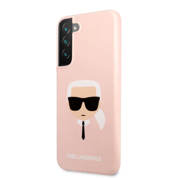 Karl Lagerfeld Samsung Galaxy S22 Karl's Head Silicone (KLHCS22SSLKHPI) hátlap, tok, rózsaszín