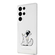   Karl Lagerfeld PC/TPU Choupette Eat Case Samsung Galaxy S23 Ultra (KLHCS23LCFNRC) hátlap, tok, átlátszó