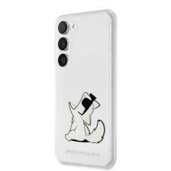   Karl Lagerfeld PC/TPU Choupette Eat Case Samsung Galaxy S23 (KLHCS23SCFNRC) hátlap, tok, átlátszó