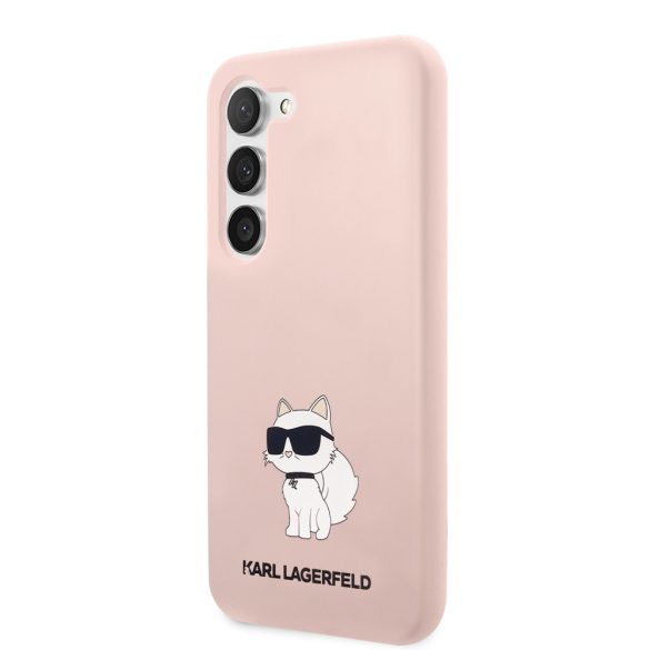 Karl Lagerfeld Samsung Galaxy S23 Silicone Choupette (KLHCS23SSNCHBCP) hátlap, tok, rózsaszín