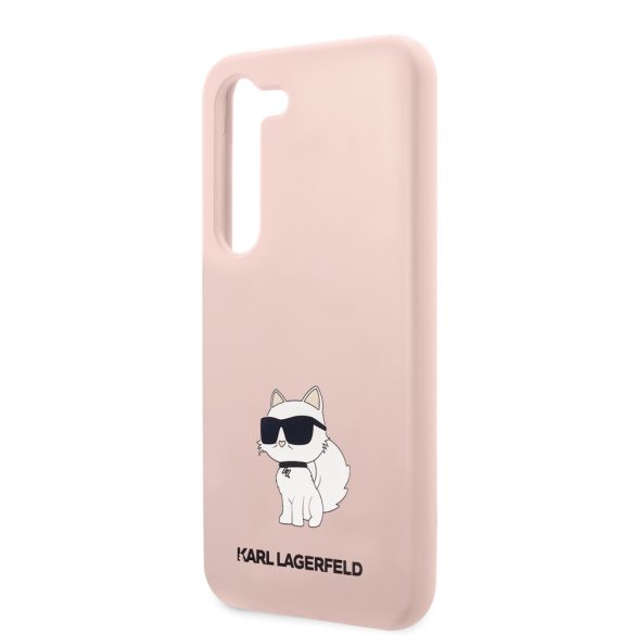 Karl Lagerfeld Samsung Galaxy S23 Silicone Choupette (KLHCS23SSNCHBCP) hátlap, tok, rózsaszín