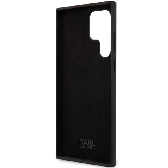 Karl Lagerfeld Samsung Galaxy S24 Ultra Silicone Ikonik (KLHCS24LSNIKBCK) hátlap, tok, fekete