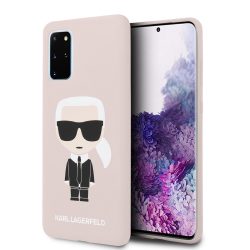   Karl Lagerfeld Samsung Galaxy S20 Plus Silicone Karl Iconic Full Body szilikon hátlap, tok, rózsaszín