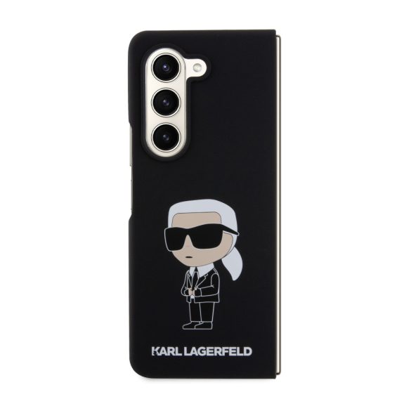 Karl Lagerfeld Samsung Galaxy Z Fold 5 Liquid Silicone Ikonik NFT (KLHCZFD5SNIKBCK) hátlap, tok, fekete