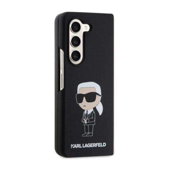 Karl Lagerfeld Samsung Galaxy Z Fold 5 Liquid Silicone Ikonik NFT (KLHCZFD5SNIKBCK) hátlap, tok, fekete