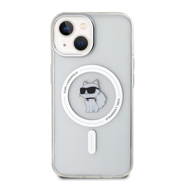 Karl Lagerfeld iPhone 13/14/15 IML Choupette MagSafe (KLHMP15SHFCCNOT) Magsafe kompatibilis hátlap, tok, átlátszó