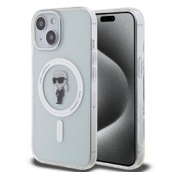   Karl Lagerfeld IML Ikonik MagSafe Case iPhone 15 (KLHMP15SHFCKNOT) magsafe kompatibilis hátlap, tok, átlátszó