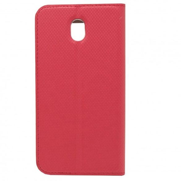 Flip Case Magnet View oldalra nyíló Samsung Galaxy J7 (2017) tok, piros