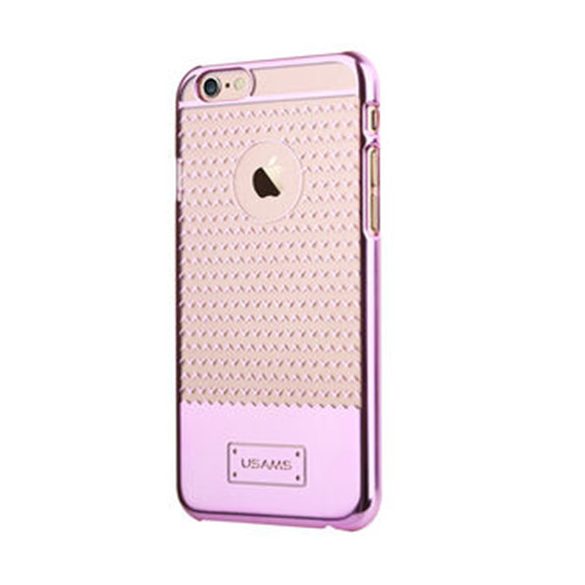 Apple iPhone 6/6S műanyag hátlap ,tok, USAMS V-plating, rózsaszín