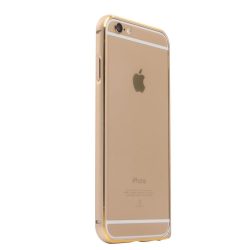  Apple iPhone 6/6S Aluminium Bumper, USAMS Arco Golden-Series tok,double-colour, arany-arany
