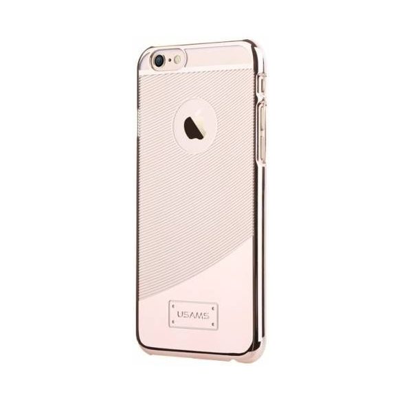 Apple iPhone 6/6S átlátszó műanyag hátlap ,tok, USAMS E-plating, arany