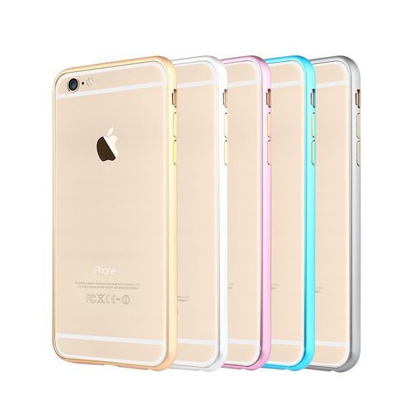 TOTU Round series aluminum bumper iPhone 6 tok, rózsaszín