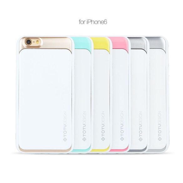 TOTU SPLENDOR SERIES case for iPhone 6 tok, fehér-arany