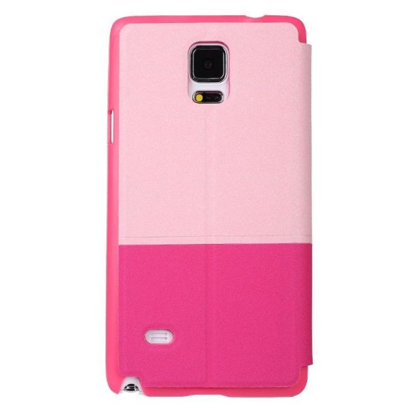 Baseus Unique Leather Samsung Galaxy Note 4 oldalra nyíló tok, rózsaszín