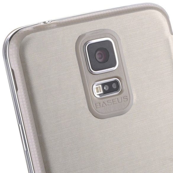 Baseus Coloured Glaze Samsung Galaxy S5 oldalra nyílótok, arany