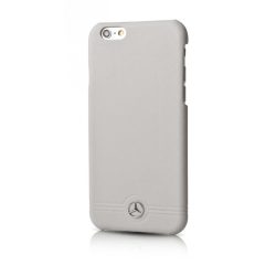   Mercedes-Benz iPhone 6/6S Pure Line Front Grill Leather Hard hátlap, tok, szürke