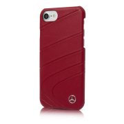   Mercedes-Benz iPhone 7 Organic II Genuine Leather Hard (MEHCP7CLRE) hátlap, tok, piros