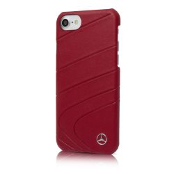   Mercedes-Benz iPhone 7 Organic II Genuine Leather Hard (MEHCP7CLRE) hátlap, tok, piros