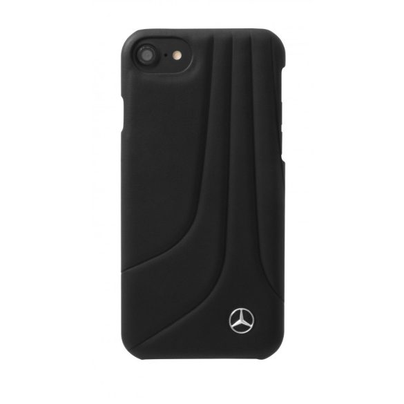 Mercedes-Benz iPhone 6 Plus/7 Plus/8 Plus BOW II Leather Hard hátlap, tok, fekete