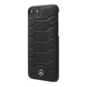   Mercedes-Benz iPhone 7 Plus Pattern I Leather Hard (MEHCP7LPGRBK) hátlap, tok, fekete