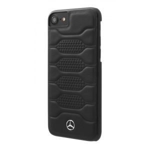 Mercedes-Benz iPhone 7 Plus Pattern I Leather Hard (MEHCP7LPGRBK) hátlap, tok, fekete