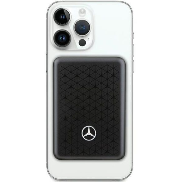 Mercedes Powerbank (MEPB5KMESTK) MagSafe kompatibilis  hordozható külső akkumulátor és vezeték nélküli töltő, 5000 mAh, 15W, fekete