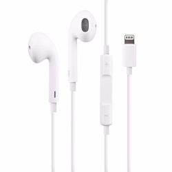   Apple gyári MMTN2ZM/A vezetékes lightning headset, fülhallgató, (bontott doboz), fehér