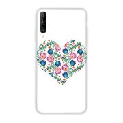   Casegadget Xiaomi Mi CC9/Mi A3 Lite White Heart, hátlap, tok, mintás, színes