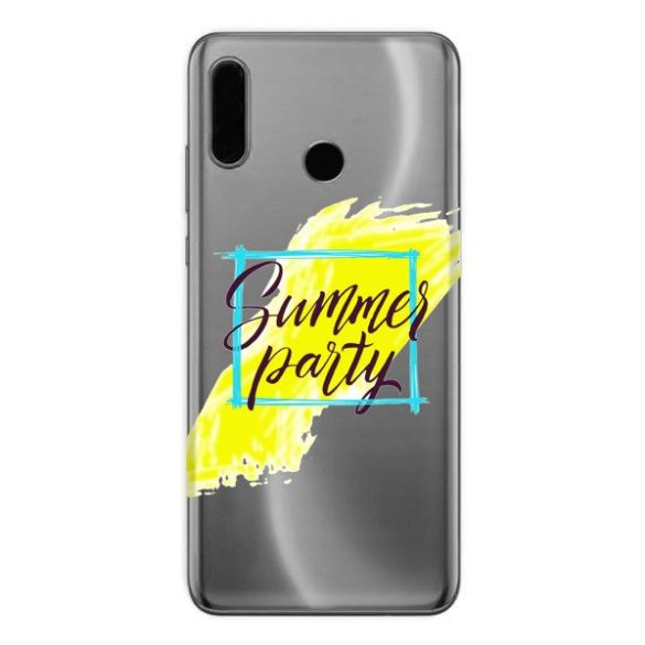 Casegadget Huawei P20 Lite (2019) Tropical Flowers, hátlap, tok, mintás, színes