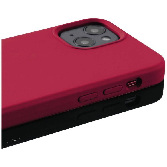 Hama Magsafe Magcase Finest Feel Pro iPhone 14, magsafe kompatibilis hátlap, tok, piros