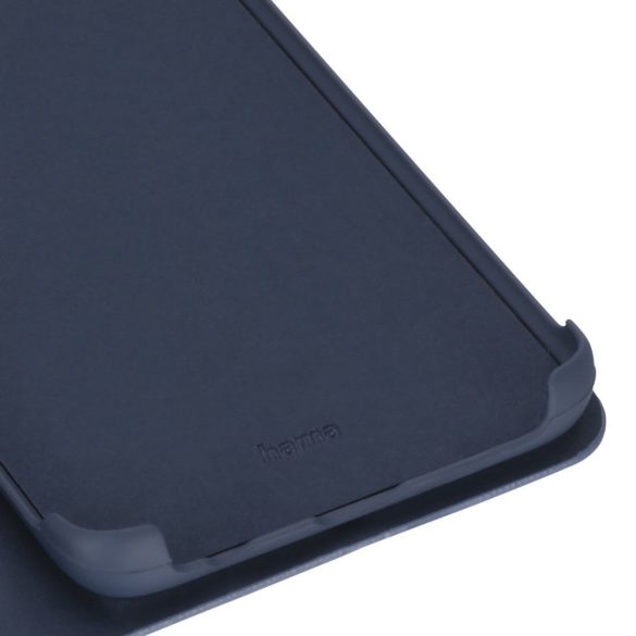 Hama Guard Pro Case iPhone 12/12 Pro, oldalra nyíló tok, sötétkék