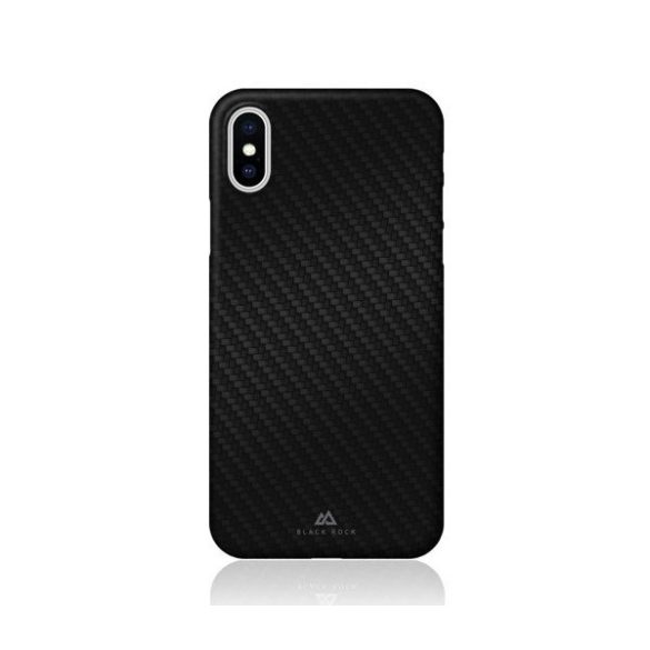 Hama Black Rock Ultra Thin Iced Carbon Case iPhone X/Xs, hátlap, tok, fekete