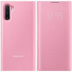   Samsung gyári Clear View Cover Samsung Galaxy Note 10 hátlap, tok, rózsaszín