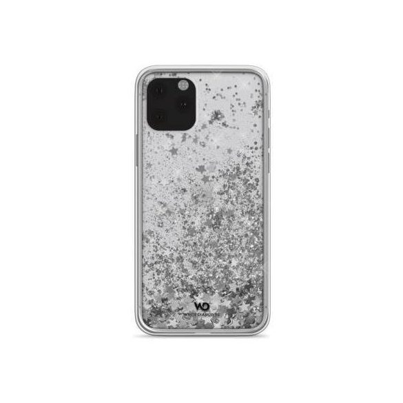 Hama White Diamonds Sparkle Case iPhone Xr hátlap, tok, ezüst