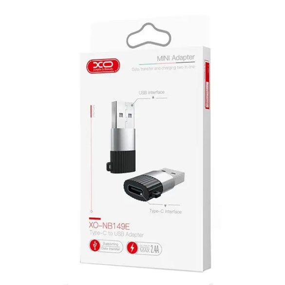 XO NB149-E USB-C/USB adapter, fekete