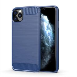   Carbon Case Flexible iPhone 11 Pro Max hátlap, tok, sötétkék