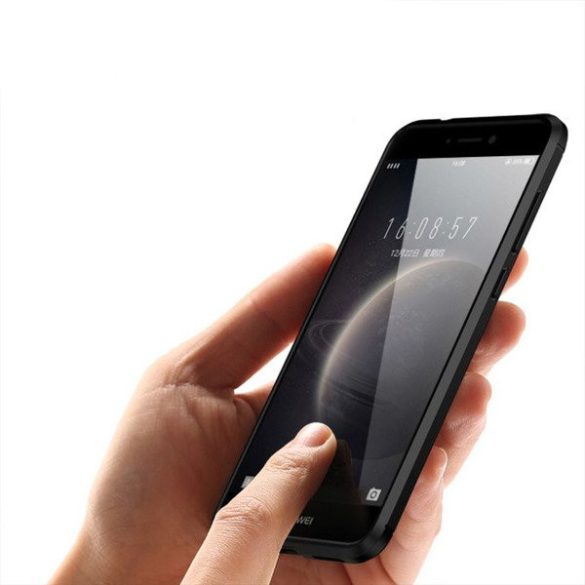 Carbon Case Flexible Huawei Mate 30 Lite/Nova 5i Pro hátlap, tok, fekete
