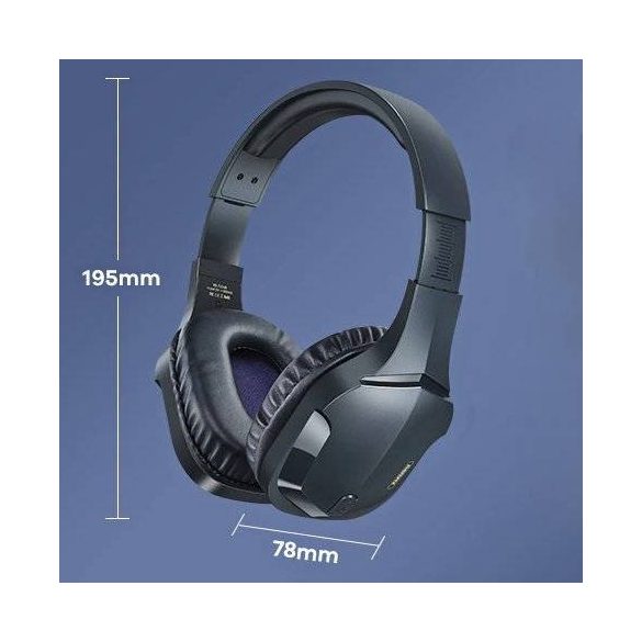 Remax RB-750HB Gamer Bluetooth vezeték nélküli fejhallgató, fekete