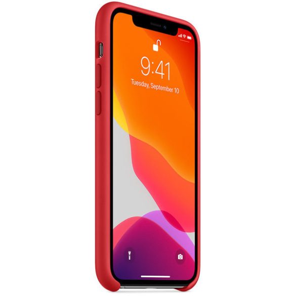 Apple gyári iPhone 11 Pro szilikon hátlap, tok (bontott doboz), piros