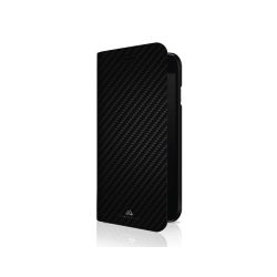   Hama Black Rock Flex-Carbon iPhone 7/8/SE (2020/2022) oldalra nyíló tok, fekete