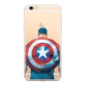 MARVEL Captain America 002 iPhone X/XS hátlap, tok, átlátszó