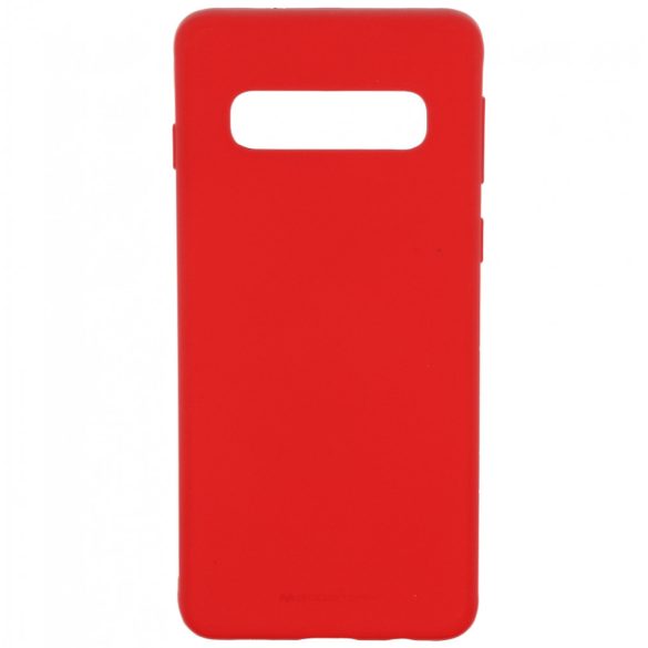 Mercury Goospery Soft Samsung Galaxy S10 Plus hátlap, tok, piros