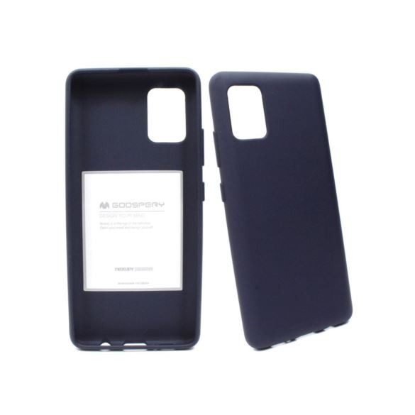 Mercury Goospery Soft Jelly Case Samsung Galaxy A51 5G hátlap, tok, sötétkék