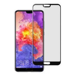   Huawei P20 Pro 5D Full Glue teljes kijelzős edzett üvegfólia, 9H keménységű, fekete