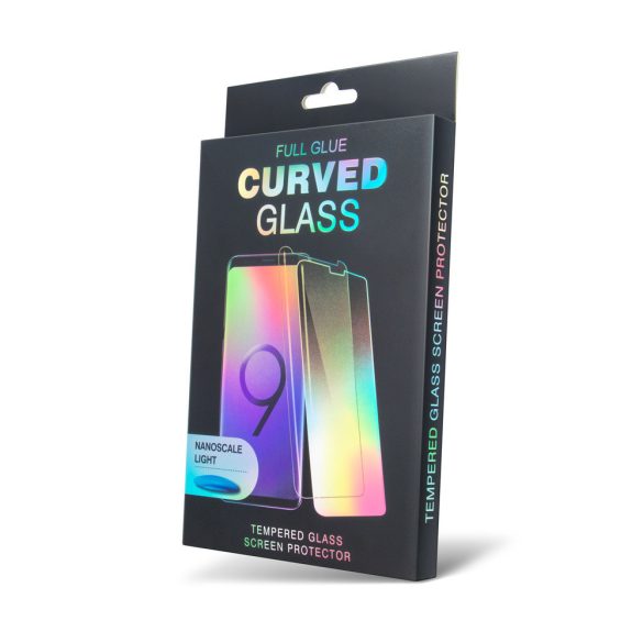 Huawei Mate 20 Pro UV 5D Full Glue teljes kijelzős edzett üvegfólia (tempered glass), 9H keménységű, átlátszó