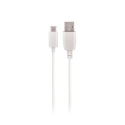   Maxlife USB/USB-C kábel, gyorstöltés funkció, 3A, 1m, fehér