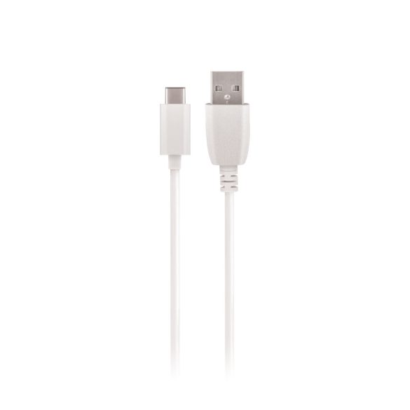 Maxlife USB/USB-C kábel, gyorstöltés funkció, 3A, 1m, fehér