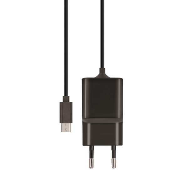 MaxLife MXTC-03 Micro USB hálózati töltő és kábel, gyorstöltő, 2.1A, 1m, fekete
